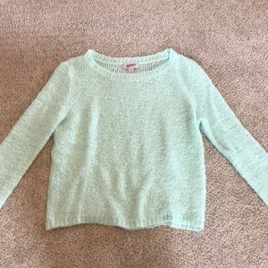 Light green fuzzy sweater